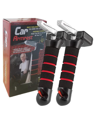 Soporte de Vehículo Coyoohouse 2 Mangos Ergonómicos Rojo