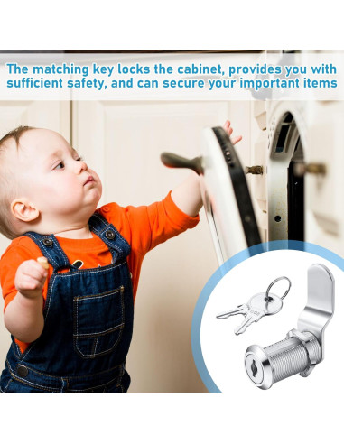 Juego de Cerraduras de Gabinete Kenning 24 Piezas 38mm