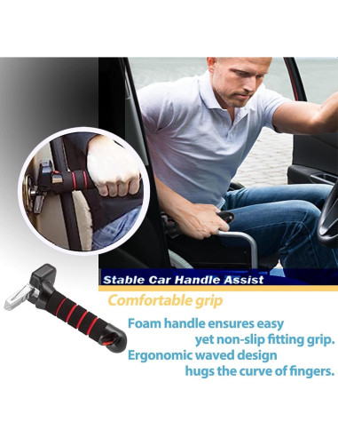 Soporte de Vehículo Coyoohouse 2 Mangos Ergonómicos Rojo