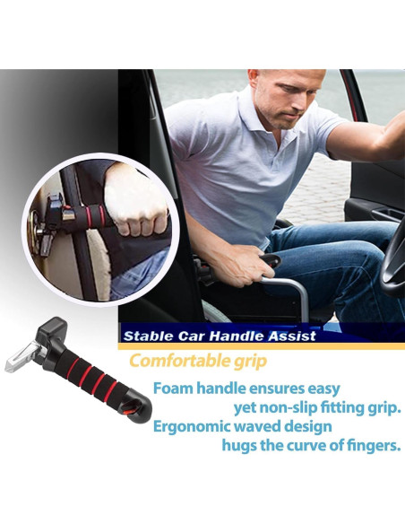 Soporte de Vehículo Coyoohouse 2 Mangos Ergonómicos Rojo