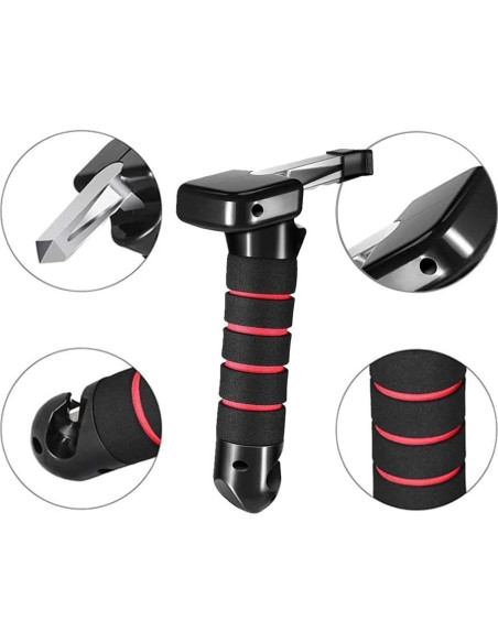 Soporte de Vehículo Coyoohouse 2 Mangos Ergonómicos Rojo