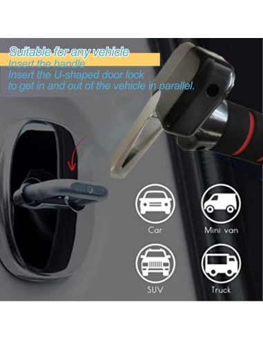 Soporte de Vehículo Coyoohouse 2 Mangos Ergonómicos Rojo