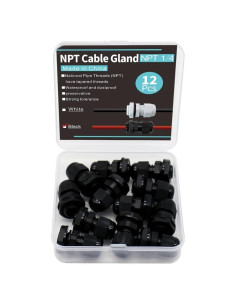 Kit de Conectores de Cable NPT 1/4" 12PCS YQMIGU Impermeables