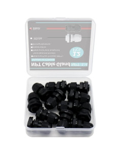 Kit de Conectores de Cable NPT 1/4" 12PCS YQMIGU Impermeables 2