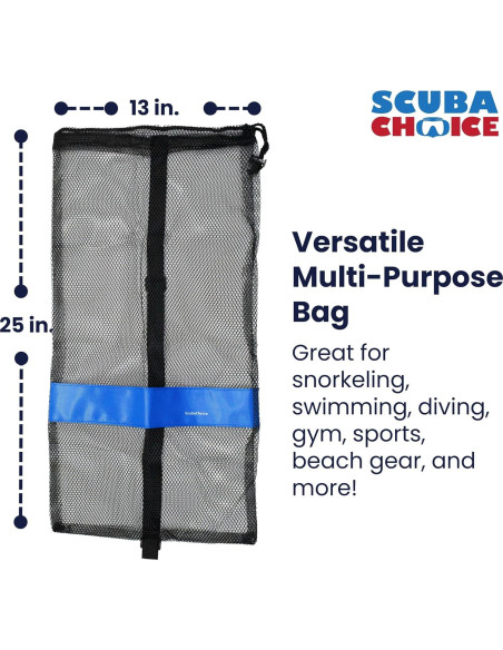 Bolsa de Malla Scuba Choice con Correa de Hombro 63,5x33cm