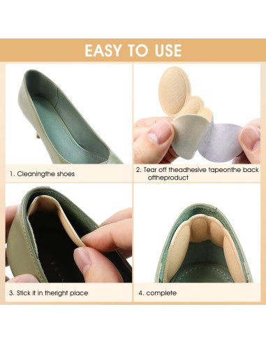 10 Pares Almohadillas para Talones Quadafy Antideslizantes