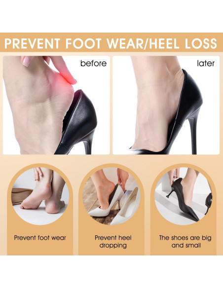 10 Pares Almohadillas para Talones Quadafy Antideslizantes