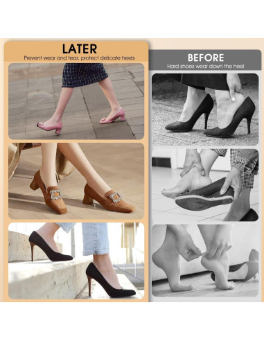 10 Pares Almohadillas para Talones Quadafy Antideslizantes