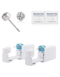 Kit de Perforación de Orejas Limerencia Titanium G23 Hipoalergénico