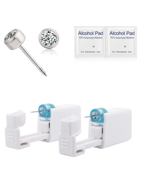 Kit de Perforación de Orejas Limerencia Titanium G23 Hipoalergénico