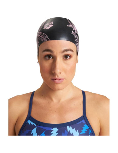 Gorro de natación Arena Sirene de silicona para cabello largo