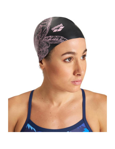 Gorro de natación Arena Sirene de silicona para cabello largo