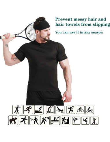 Banda para Correr DEMIL Unisex, Absorbente y Elástica, 11.5 cm