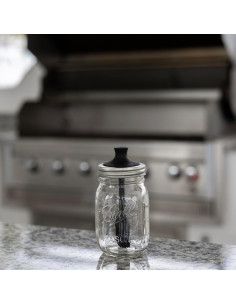 Tapa de Pincel de Silicona Negra Jarware para Tarros Mason 2