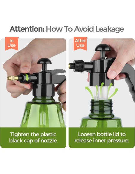Botella Spray Neblina Fina T4U 1.5L Verde para Jardinería