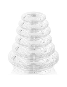 Paquete de 36 platos transparentes UltraOutlet para plantas