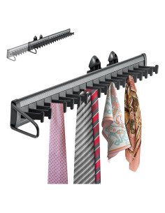 Soporte deslizante para corbatas XIIW, organizador 20 ganchos