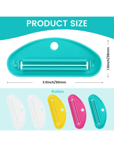 5 Exprimidores de Tubo de Pasta de Dientes SMLBJUTE - Plástico Duradero