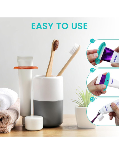 5 Exprimidores de Tubo de Pasta de Dientes SMLBJUTE - Plástico Duradero