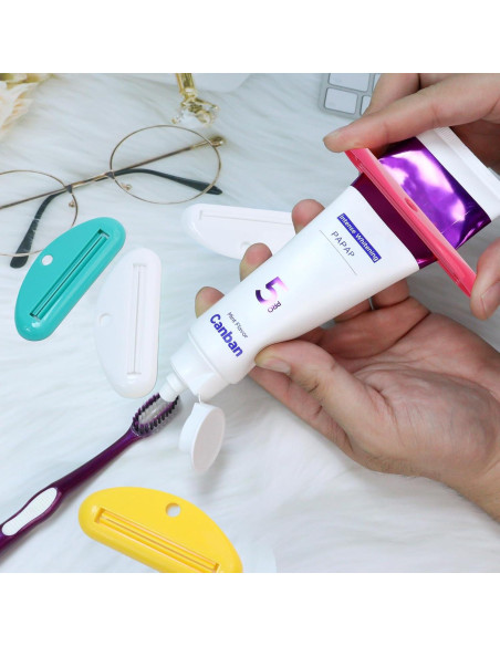 5 Exprimidores de Tubo de Pasta de Dientes SMLBJUTE - Plástico Duradero