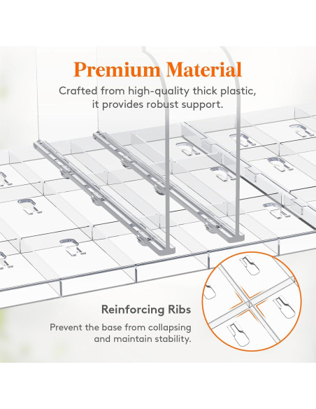 Organizador de Bolsos Lifewit 2 Piezas Ajustables Transparente