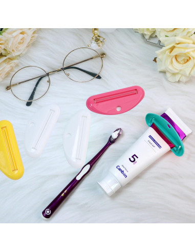 5 Exprimidores de Tubo de Pasta de Dientes SMLBJUTE - Plástico Duradero