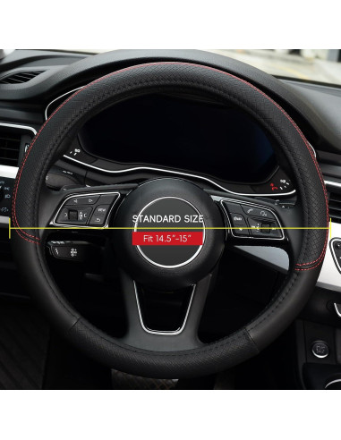 Funda de Volante LABBYWAY Universal 37-39 cm Cuero Negro