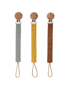 Socub Clips de Chupete para Bebés - 3 Pack Lavables y Seguros