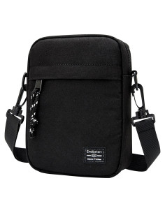 Bolso Cruzado Vaupan Mini Negro Resistente al Agua 19x13.5 cm