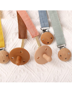 Socub Clips de Chupete para Bebés - 3 Pack Lavables y Seguros 2