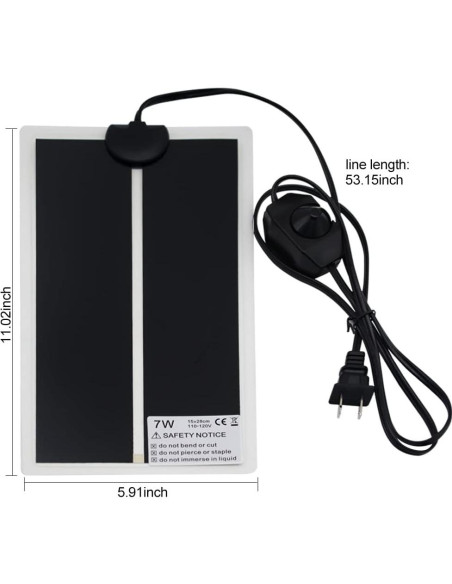 Almohadilla de Calentamiento para Reptiles APlayfulBee 7W