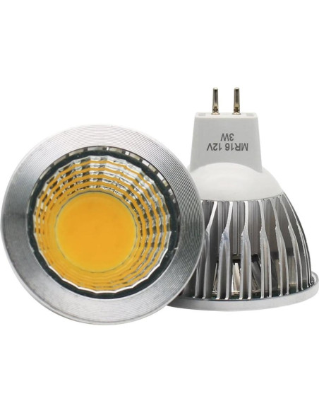 Bombillas LED MR16 GU5.3 JKLcom 3W 330 Lúmenes Blanco Cálido