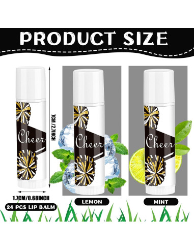 Bálsamo Labial Suttmin 24 Pcs Limón y Menta Hidratante