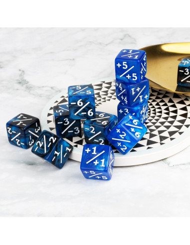 Set de 48 Dados Mágicos de Mármol ORUNI 16 mm para MTG