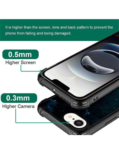 Funda para iPhone 16e CARLOCA Luz Espacial Nebulosa Dura