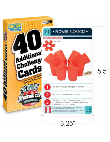 Tarjetas de Desafío Adicionales Gamie - 40 Tarjetas para Juego