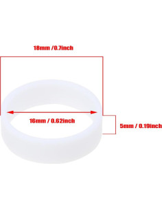 Bridas de Silicona Reutilizables ONLYKXY 100 Piezas 16mm 2