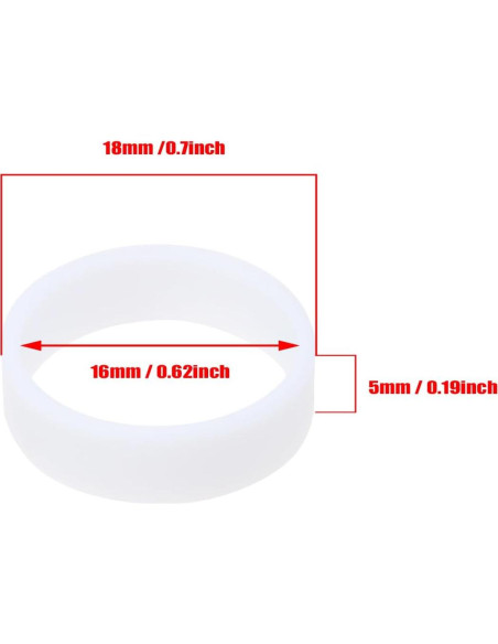 Bridas de Silicona Reutilizables ONLYKXY 100 Piezas 16mm