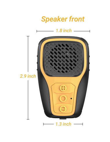 Altavoz Bluetooth Portátil Inwa MZ-628 Impermeable IP67 Amarillo