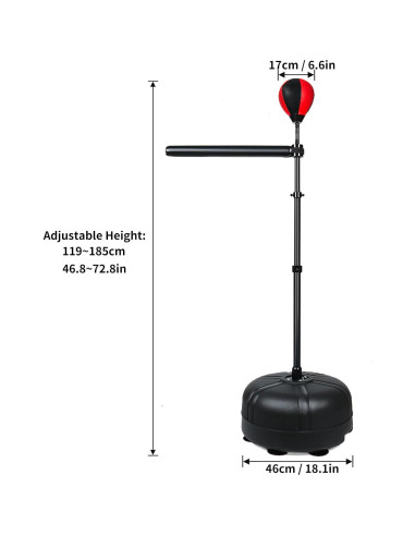 Barra de Boxeo Ajustable INNOLIFE 119-185 cm para Entrenamiento