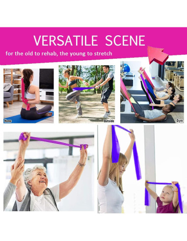 Juego de Bandas de Resistencia Risefit 3 Niveles Sin Látex 1.52m