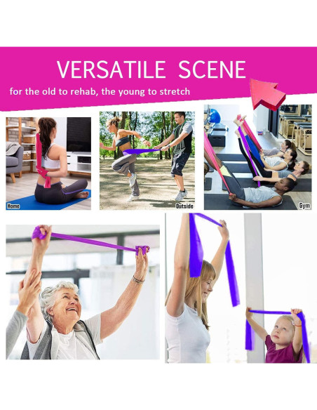 Juego de Bandas de Resistencia Risefit 3 Niveles Sin Látex 1.52m