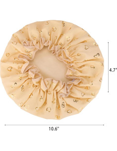 Gorras de Ducha Reutilizables Tbestmax - 4 Pcs Patrón Pájaro 2