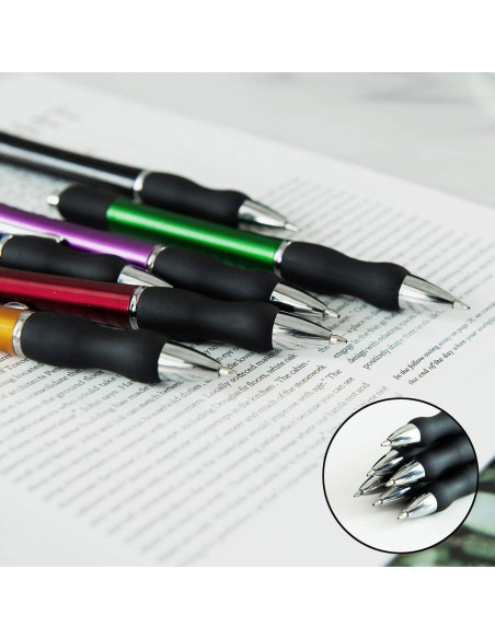 Bolígrafos Retráctiles MiSiBao Tinta Negra 1mm 12 Unidades