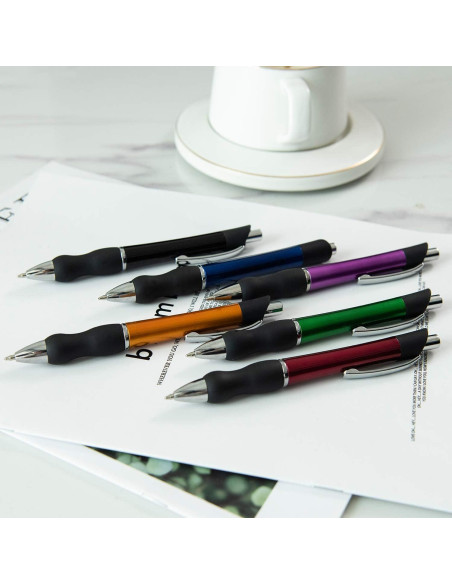 Bolígrafos Retráctiles MiSiBao Tinta Negra 1mm 12 Unidades