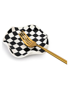 Soporte para Cuchara Koythin Cerámica 12.7 cm Diseño Floral