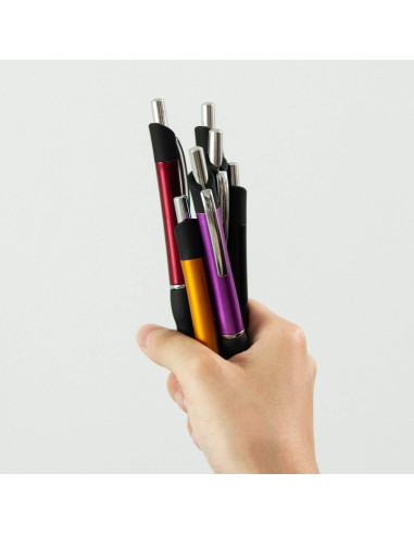 Bolígrafos Retráctiles MiSiBao Tinta Negra 1mm 12 Unidades