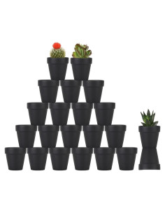 Macetas de Terracota Sderoq 3" con Drenaje - Paquete de 22