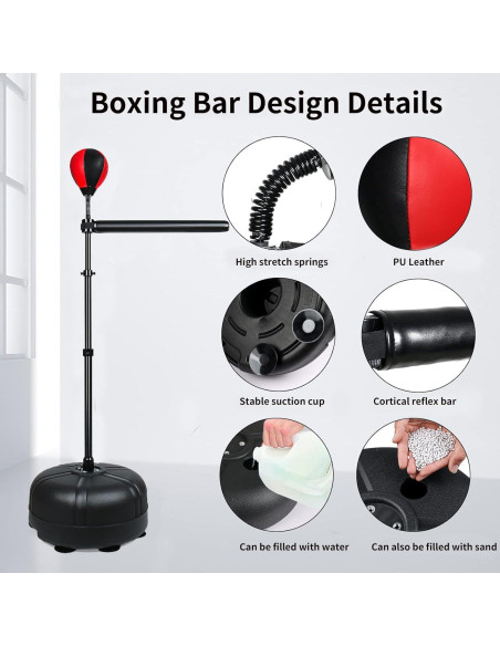 Barra de Boxeo Ajustable INNOLIFE 119-185 cm para Entrenamiento