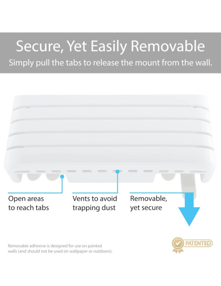 Soporte de Control Remoto TotalMount Blanco Premium para 4 Controles